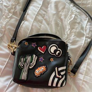 ZARA TFR patchwork crossbody bag